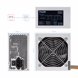 TooQ TQEP-500SSE alimentatore per computer 500 W 24-pin ATX ATX Argento - Vista aggiuntiva 5