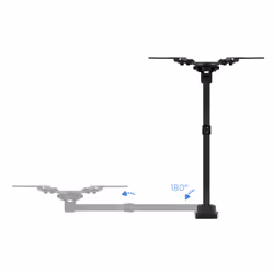 TooQ LP2142TNL-B Supporto TV a parete 42" Nero - Vista aggiuntiva 7