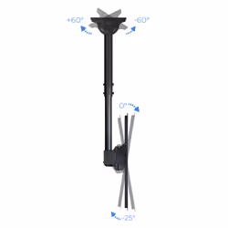 TooQ LPCE1155TSLI-B Supporto per display espositivi 139,7 cm (55") Nero - Vista aggiuntiva 5