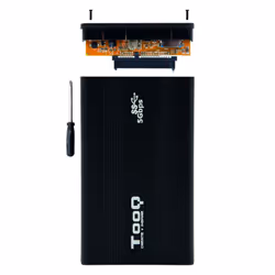 TooQ TQE-2524B contenitore di unità di archiviazione Custodia per Disco Rigido (HDD) Nero 2.5" - Vista aggiuntiva 4