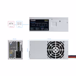 TooQ Ecopower II TFX OEM alimentatore per computer 500 W 20+4 pin ATX Argento - Vista aggiuntiva 7