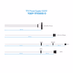 TooQ Ecopower II TFX OEM alimentatore per computer 500 W 20+4 pin ATX Argento - Vista aggiuntiva 8