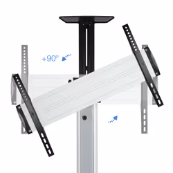 TooQ FS1870M-B Supporto per display espositivi 37" Nero, Argento - Vista aggiuntiva 6
