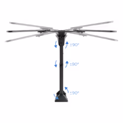TooQ LP6055TN-B Supporto TV a parete 55" Nero - Vista aggiuntiva 5