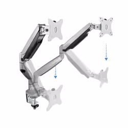 TooQ DB3132TNR-S Supporti a parete per TV 81,3 cm (32") Scrivania Argento - Vista aggiuntiva 4