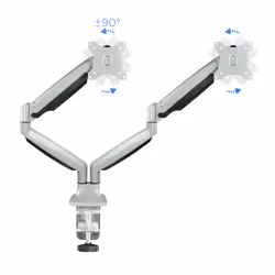 TooQ DB3132TNR-S Supporti a parete per TV 81,3 cm (32") Scrivania Argento - Vista aggiuntiva 5