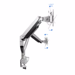 TooQ DB3132TNR-S Supporti a parete per TV 81,3 cm (32") Scrivania Argento - Vista aggiuntiva 6