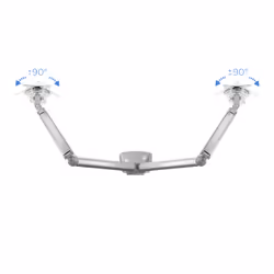 TooQ DB3132TNR-S Supporti a parete per TV 81,3 cm (32") Scrivania Argento - Vista aggiuntiva 8