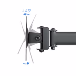 TooQ DB1327TN-B Supporti a parete per TV 27" Scrivania Nero - Vista aggiuntiva 4