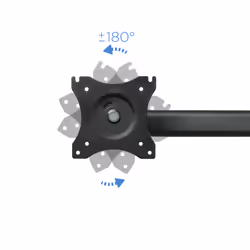 TooQ DB1327TN-B Supporti a parete per TV 27" Scrivania Nero - Vista aggiuntiva 5