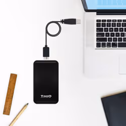 TooQ TQE-2528B contenitore di unità di archiviazione Box esterno SSD Nero 2.5" - Vista aggiuntiva 4