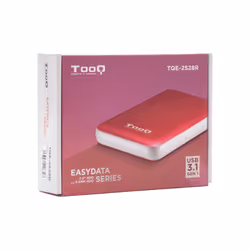 TooQ TQE-2528R contenitore di unità di archiviazione Box esterno SSD Rosso 2.5" - Vista aggiuntiva 5