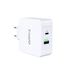 TooQ TQWC-2SC03WT Caricabatterie per dispositivi mobili Universale Bianco AC Ricarica rapida Interno