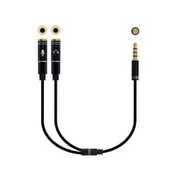 Nanocable 10.24.1202 cavo audio 0,3 m 3.5mm 2 x 3.5mm Nero
