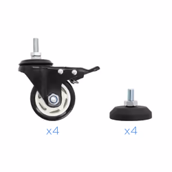 TooQ FS20200M-B Supporti a parete per TV 2,67 m (105") Pavimento Nero - Vista aggiuntiva 7