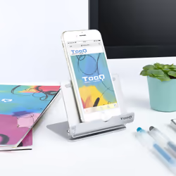 TooQ PH0002-S supporto per personal communication Supporto passivo Telefono cellulare/smartphone, Tablet/UMPC Argento - Vista aggiuntiva 5