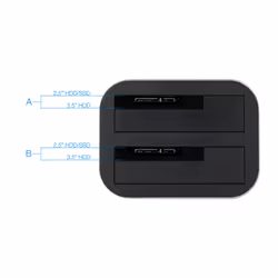 TooQ TQDS-805G docking station per unità di archiviazione USB 3.2 Gen 1 (3.1 Gen 1) Type-B Alluminio - Vista aggiuntiva 4