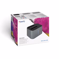 TooQ TQDS-805G docking station per unità di archiviazione USB 3.2 Gen 1 (3.1 Gen 1) Type-B Alluminio - Vista aggiuntiva 7