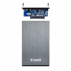 TooQ TQE-2527G contenitore di unità di archiviazione Custodia per Disco Rigido (HDD) Nero, Grigio 2.5" - Vista aggiuntiva 4