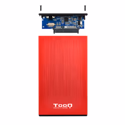 TooQ TQE-2527R contenitore di unità di archiviazione Custodia per Disco Rigido (HDD) Nero, Rosso 2.5" - Vista aggiuntiva 5