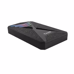 TooQ TQE-2550RGB, Box esterno HDD/SSD, 2.5", SATA, Seriale ATA II, Serial ATA III, 5 Gbit/s, Collegamento del dispositivo USB ...