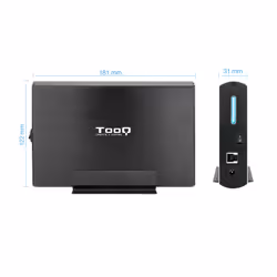 TooQ TQE-3531B contenitore di unità di archiviazione Custodia per Disco Rigido (HDD) Nero 3.5" - Vista aggiuntiva 5
