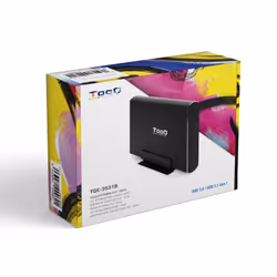 TooQ TQE-3531B contenitore di unità di archiviazione Custodia per Disco Rigido (HDD) Nero 3.5" - Vista aggiuntiva 7