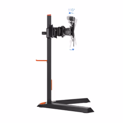 TooQ DB1402TN-B Supporti a parete per TV 68,6 cm (27") Scrivania Nero, Rosso - Vista aggiuntiva 6