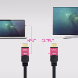 Nanocable 10.15.3725 cavo HDMI 25 m HDMI tipo A (Standard) Nero, Rosa - Vista aggiuntiva 5