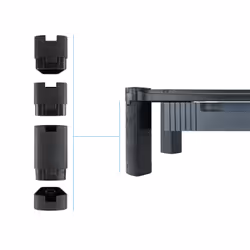 TooQ MMPSSD01 Supporti a parete per TV Scrivania Nero - Vista aggiuntiva 5
