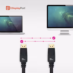 Nanocable 10.15.2503 cavo DisplayPort 3 m Nero - Vista aggiuntiva 6