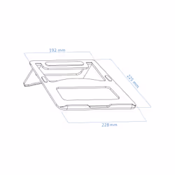 TooQ TQLRS0010-AL supporto per laptop Supporto per computer portatile Argento 38,1 cm (15") - Vista aggiuntiva 5
