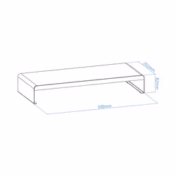 TooQ TQMR0121 Supporti a parete per TV Scrivania Nero