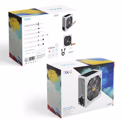 TooQ TQAPOLO-550SP alimentatore per computer 550 W 20+4 pin ATX ATX Argento - Vista aggiuntiva 2