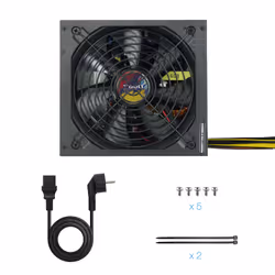 TooQ TQAPOLO-650SP alimentatore per computer 650 W 20+4 pin ATX ATX Nero - Vista aggiuntiva 6