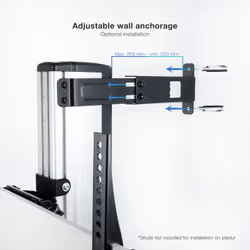 TooQ FS2270M-B Supporto per display espositivi 70" Argento - Vista aggiuntiva 7