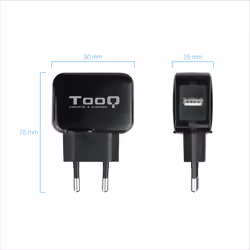 TooQ TQWC-1S01 Caricabatterie per dispositivi mobili Universale Nero AC Interno