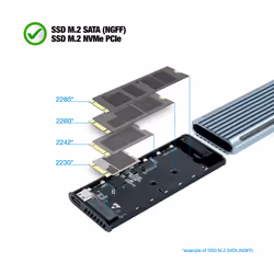 TooQ Shinobi Box esterno SSD Grigio M.2 - Vista aggiuntiva 4