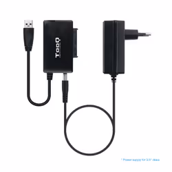 TooQ TQHDA-01A docking station per unità di archiviazione USB 3.2 Gen 1 (3.1 Gen 1) Type-A Nero