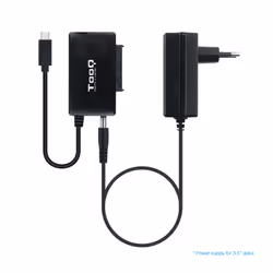 TooQ TQHDA-02C docking station per unità di archiviazione USB 3.2 Gen 1 (3.1 Gen 1) Type-C Nero