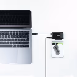 TooQ TQHDA-02C docking station per unità di archiviazione USB 3.2 Gen 1 (3.1 Gen 1) Type-C Nero - Vista aggiuntiva 5