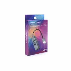 Nanocable 10.03.0407 replicatore di porte e docking station per laptop Cablato USB 3.2 Gen 1 (3.1 Gen 1) Type-A Grigio - Vista aggiuntiva 5