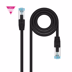 Nanocable 10.20.1702-BK, 2 m, Cat7, SF/UTP (S-FTP), RJ-45, RJ-45, Nero