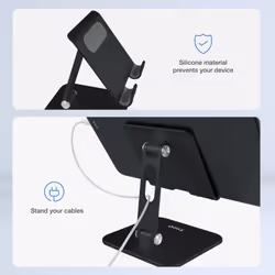 TooQ PH-HERMES-NOCHE supporto per personal communication Supporto passivo Telefono cellulare/smartphone, Tablet/UMPC Nero - Vista aggiuntiva 4