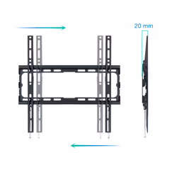TooQ LP1070F-B Supporto TV a parete 70" Nero