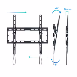 TooQ LP1071T-B Supporto TV a parete 70" Nero