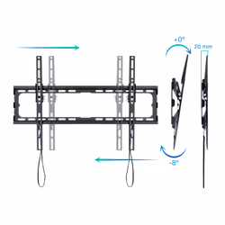 TooQ LP1081T-B Supporto TV a parete 2,03 m (80") Nero