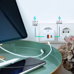 TooQ TQWC-2SC04WT Caricabatterie per dispositivi mobili Universale Bianco AC Ricarica rapida Interno - Vista aggiuntiva 5