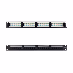 Nanocable 10.21.4124, RJ-45, Cat6a, 22/23/24/26, Nero, 1U, RoHS