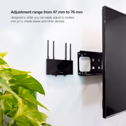 TooQ TQMPM4776 supporto per CPU Supporto CPU a parete Nero - Vista aggiuntiva 5